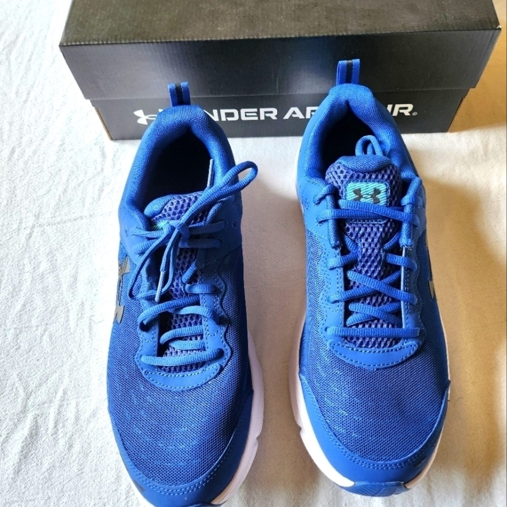 Under Armour Charged Assert 10 Lifestyle Fitness Blue Sz. 11.5 Running‎ Sneakers